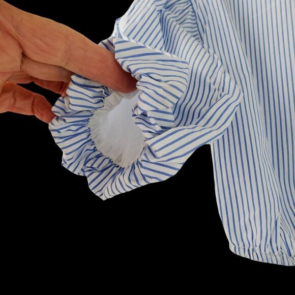 2 Pc Striped Tucker Tate Dress + Something Navy Blouson Top Baby Girl 24 Mo - Picture 10 of 13